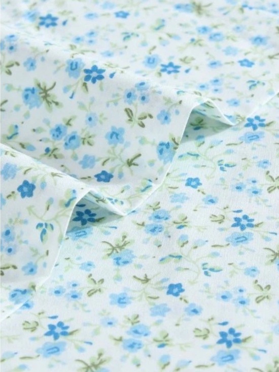 Laura Ashley Other - Laura Ashley ~ FULL Evie Blue Floral Sheet Set ~ 100%  Percale Cotton